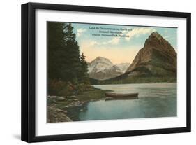 Lake McDermott, Glacier National Park, Montana-null-Framed Art Print