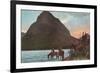 Lake McDermott, Glacier Park, Montana-null-Framed Art Print