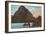 Lake McDermott, Glacier Park, Montana-null-Framed Art Print