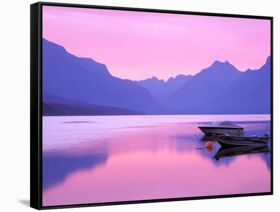 Lake McDonald at Dawn, Glacier National Park, Montana, USA-Jamie & Judy Wild-Framed Stretched Canvas