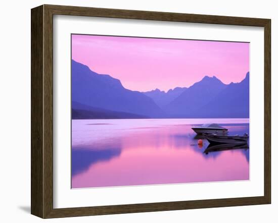 Lake McDonald at Dawn, Glacier National Park, Montana, USA-Jamie & Judy Wild-Framed Premium Photographic Print