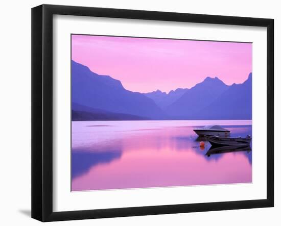 Lake McDonald at Dawn, Glacier National Park, Montana, USA-Jamie & Judy Wild-Framed Photographic Print