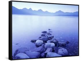 Lake Mcdonald, Glacier National Park, Montana-Walter Bibikow-Framed Stretched Canvas