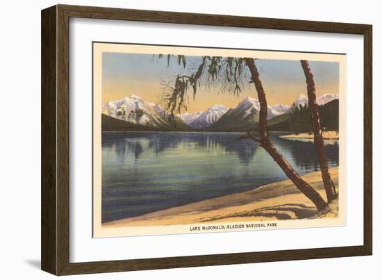 Lake McDonald, Glacier Park, Montana-null-Framed Art Print