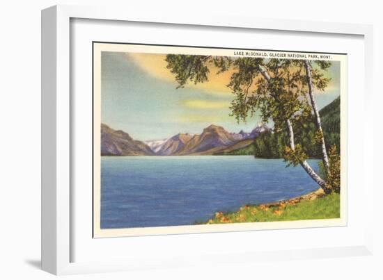 Lake McDonald, Glacier Park, Montana-null-Framed Art Print