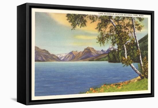 Lake McDonald, Glacier Park, Montana-null-Framed Stretched Canvas