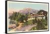 Lake McDonald Hotel, Glacier Park, Montana-null-Framed Stretched Canvas