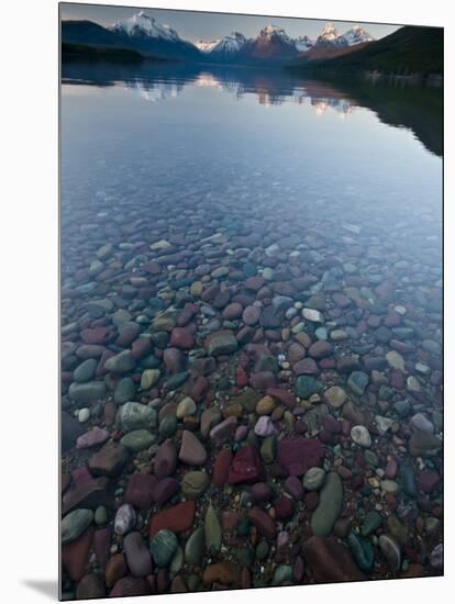 Lake Mcdonald Sunset-Steven Gnam-Mounted Photographic Print