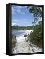 Lake Mckenzie, Fraser Island, Unesco World Heritage Site, Queensland, Australia-Sheila Terry-Framed Stretched Canvas