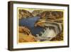 Lake Mead and Hoover Dam-null-Framed Art Print