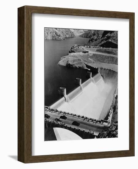 Lake Mead Flowing over Boulder Dam-Philip Gendreau-Framed Photographic Print