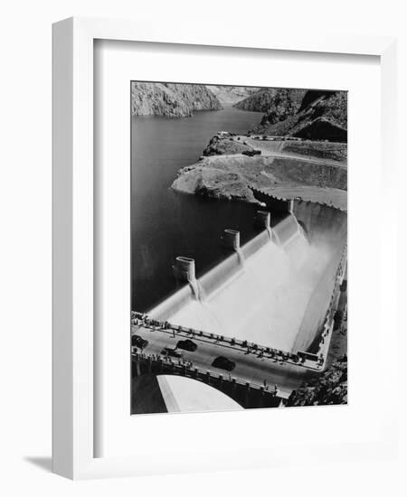 Lake Mead Flowing over Boulder Dam-Philip Gendreau-Framed Photographic Print