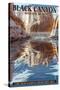 Lake Mead - National Recreation Area - Black Canyon Kayaker-Lantern Press-Stretched Canvas