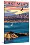 Lake Mead - National Recreation Area - Lake View-Lantern Press-Stretched Canvas