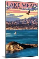 Lake Mead - National Recreation Area - Lake View-Lantern Press-Mounted Art Print