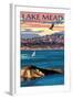 Lake Mead - National Recreation Area - Lake View-Lantern Press-Framed Art Print