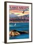 Lake Mead - National Recreation Area - Lake View-Lantern Press-Framed Art Print