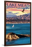 Lake Mead - National Recreation Area - Lake View-Lantern Press-Framed Art Print