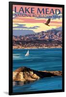 Lake Mead - National Recreation Area - Lake View-Lantern Press-Framed Art Print