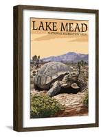 Lake Mead - National Recreation Area - Tortoise-Lantern Press-Framed Art Print