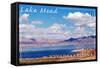 Lake Mead, Nevada - Arizona - Day Scene-Lantern Press-Framed Stretched Canvas