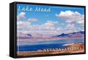 Lake Mead, Nevada - Arizona - Day Scene-Lantern Press-Framed Stretched Canvas