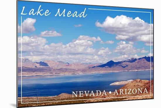 Lake Mead, Nevada - Arizona - Day Scene-Lantern Press-Mounted Art Print