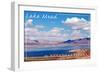 Lake Mead, Nevada - Arizona - Day Scene-Lantern Press-Framed Art Print