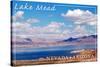 Lake Mead, Nevada - Arizona - Day Scene-Lantern Press-Stretched Canvas