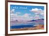 Lake Mead, Nevada - Arizona - Day Scene-Lantern Press-Framed Art Print