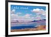 Lake Mead, Nevada - Arizona - Day Scene-Lantern Press-Framed Art Print