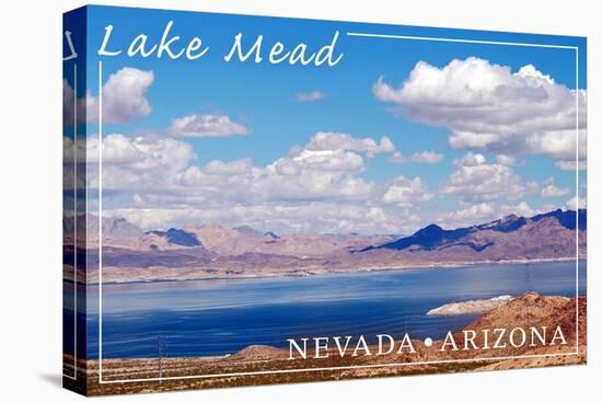 Lake Mead, Nevada - Arizona - Day Scene-Lantern Press-Stretched Canvas