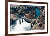 Lake Mead, Nevada - Arizona - Hoover Dam View-Lantern Press-Framed Premium Giclee Print