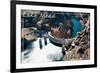 Lake Mead, Nevada - Arizona - Hoover Dam View-Lantern Press-Framed Premium Giclee Print