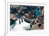 Lake Mead, Nevada - Arizona - Hoover Dam View-Lantern Press-Framed Art Print