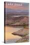 Lake Mead, Nevada - Arizona - Lake at Dusk-Lantern Press-Stretched Canvas