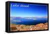 Lake Mead, Nevada - Arizona - Marina View-Lantern Press-Framed Stretched Canvas