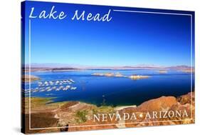 Lake Mead, Nevada - Arizona - Marina View-Lantern Press-Stretched Canvas