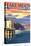 Lake Mead, Nevada / Arizona - Paddleboat and Hoover Dam-Lantern Press-Stretched Canvas