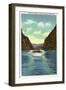 Lake Mead, Nevada, Boulder Canyon View of a Yacht-Lantern Press-Framed Art Print