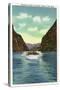 Lake Mead, Nevada, Boulder Canyon View of a Yacht-Lantern Press-Stretched Canvas