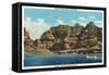 Lake Mead, Nevada, View of the Grand Canyon-Lantern Press-Framed Stretched Canvas