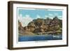 Lake Mead, Nevada, View of the Grand Canyon-Lantern Press-Framed Art Print