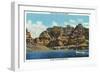 Lake Mead, Nevada, View of the Grand Canyon-Lantern Press-Framed Art Print