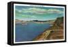 Lake Mead, Nevada, View of the Lake from Lakeview Point-Lantern Press-Framed Stretched Canvas