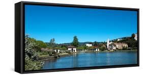 Lake Merritt in Springtime, Oakland, California, USA-null-Framed Stretched Canvas