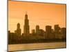 Lake Michigan and Skyline Including Sears Tower, Chicago, Illinois-Alan Copson-Mounted Photographic Print