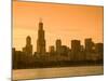 Lake Michigan and Skyline Including Sears Tower, Chicago, Illinois-Alan Copson-Mounted Photographic Print