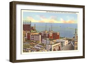 Lake Michigan from Racine, Wisconsin-null-Framed Art Print