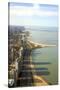 Lake Michigan from the John Hancock Center. Chicago, Illinois, Usa-Susan Pease-Stretched Canvas